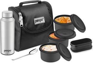 pexpo Steel Meal Box Ultra With 750 ml 3 Containers Lunch Box