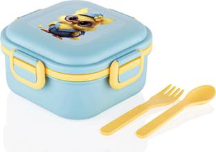 Thiwa BPA Free tiffin box School,Collage and Office with Two Spoon 1 Containers Lunch Box