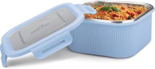 MILTON Cool Touch Square 800 Microwave & Refrigerator Safe Stainless Steel Container 1 Containers Lunch Box