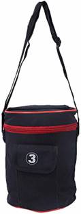 KUBER INDUSTRIES Lunch Cover,Tiffin Box,Carry Bag 3 Containers Lunch Box