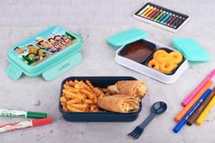 TIMBADIYA New Stylist Chhota Bheem Design Lunch Box 3 Containers Lunch Box
