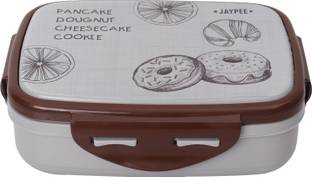 JAYPEE Ecosteel Jr Lunch Box Grey 2 Containers Lunch Box