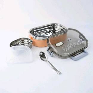 KEATON Plastic lunchbox for kids | Spoon & Fork 2 Containers Lunch Box 2 Containers Lunch Box