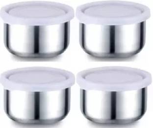 Manya STAINLESS STEEL AIRTIGHT LEAK PROOF 4 CONTAINERS 330ML 4 Containers Lunch Box