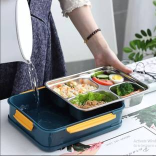 KTRS enterprise Lunch Box for Kid Compartment Insulated Stainless Steel 1 Containers Lunch Bxs 1 Containers Lunch Box
