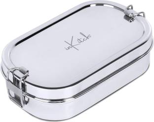 inKitch Stainless Steel Rectangle Lunch Box | Tiffin Box with Steel Inner Small Box 1 Containers Lunch Box