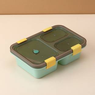 NK CREATION Bento Lunch box With 3 compartment and Spoon fork for all 3 Containers Lunch Box