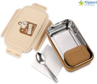 Liza Multipurpose Stainless Steel Coffee Brown Color 1 Containers Lunch Box