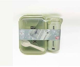 PRANCING UNICORN Lunch Box with Water Bottle for Food Storage 2 Containers Lunch Box