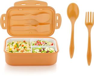 ATTRO Carbon 3 Compartment 1 Containers Lunch Box