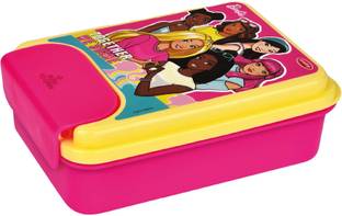 Pratap One Lock 650 Barbie 2 Containers Lunch Box