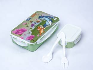 OMORTEX Cartoon Special Lunch Box With 1 Small Container & Spoon-fork 2 Containers Lunch Box