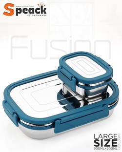 SPEACK Steel Tiffin for Kid 2 Containers Lunch Box