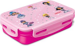 MILTON Steely Deluxe Mini Inner Steel Kids Tiffin Box, Dark Pink | School Lunch Box 1 Containers Stainless Steel, Plastic Office Lunch Box