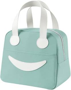 RISHAV HANDICRAFTS Insulated Lunch Bags with Aluminum Lining Leakproof Small Green 1 Containers Lunch Box