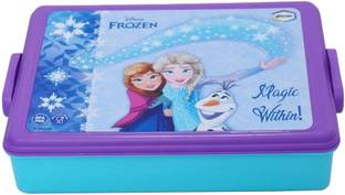 DISNEY Frozen Clip Lunch Box 600ml for Girls/Kids | BPA Free 3 Containers Lunch Box