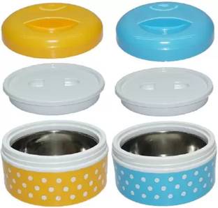 HITECH KITCHEN HIGH QUALITY 1 LAYER ( PACK OF 2 ) CONTAINER ROUND 1 Containers Lunch Box