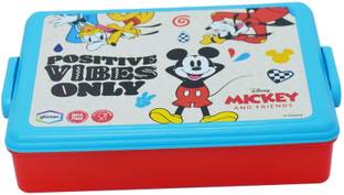 DISNEY Mickey Clip Lunch Box 600ml for Kids | BPA Free 3 Containers Lunch Box
