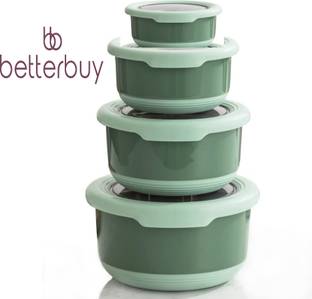 Better Buy Round 100% Leak Proof 4 Containers Lunch Box
