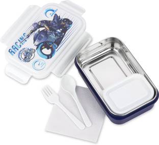 Nabhya Steel Plastic Air Tight Spill Proof ,Tiffin Boxes for With Plastic Katori 2 Containers Lunch Box