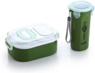 kokailkitchan 3 compartment Lunch Box / Tiffin Box with 750 ml Water Bottle 1 Containers Lunch Box