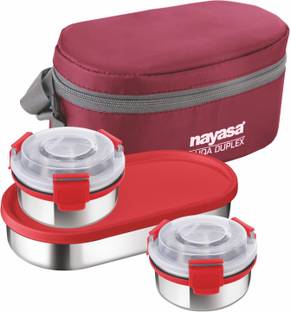NAYASA Aqu Duplex 3 Containers Lunch Box