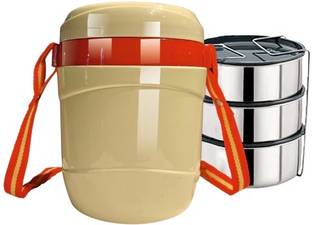 cello Lunch Box Hot Express | Insulated Lunch CarrierHygienic & odourless 3 Containers Lunch Box
