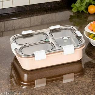 HPHCRAFTT Diabetic-Friendly Lunch Container - Helps Manage Blood Sugar with Smart Portions 3 Containers Lunch Box