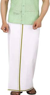 Charly Solid White Lungi