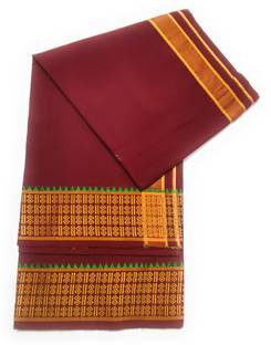 JUPALAW Solid, Striped Maroon, Gold, Multicolor Lungi
