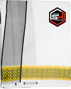 Shyam handloom Solid White, Yellow, Black Lungi