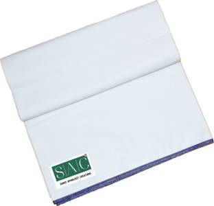 SAC SHREE APARAJEET CREATIONS Solid White Lungi