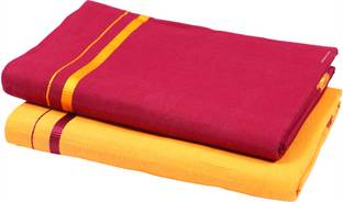 GREEN TEE Solid Multicolor Lungi