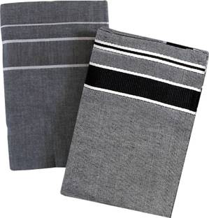 SUNDAR Striped Grey Lungi