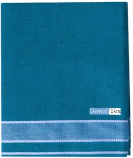 GOWRI TEX Solid Blue Lungi