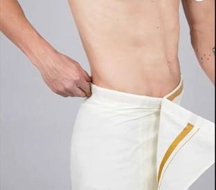 Gugaliya Solid White Lungi