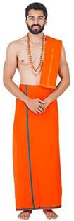 HouseOfCommon Solid Orange Lungi