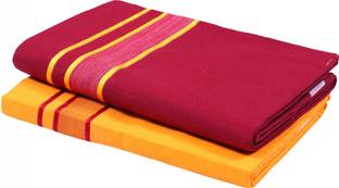 GREEN TEE Solid Multicolor Lungi