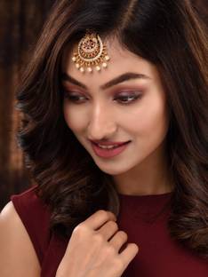 SARAF RS JEWELLERY Alloy Maang Tikka
