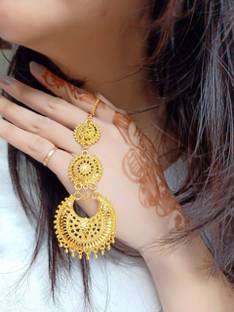 Laforword Brass Maang Tikka