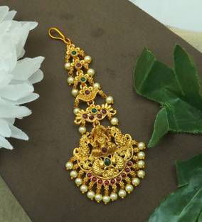 BHARGAV ART Alloy Maang Tikka
