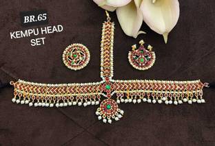 rk gold covering Alloy Maang Tikka