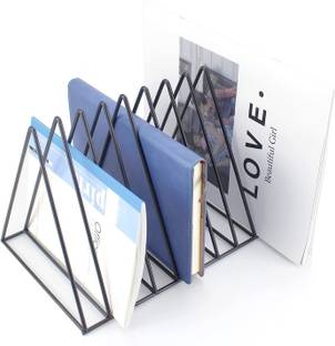 AADITYA 9 Slot Triangle Rack Magazine Holder Stand/Book Organizer/Newspapers/Files Table Top Magazine Holder