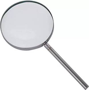 Spylock Magnifying Glass/Lens 3 inch" Heavy Handle with Rim Chromium Plated 3 inch 100 X Glass
