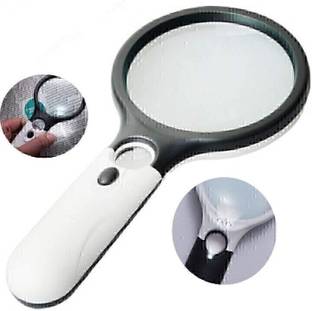 Justakeit Independent lighting design, 2 LEDs for the large lens and 1 LED 45X22MMM , 3X75MM LED Magnifier