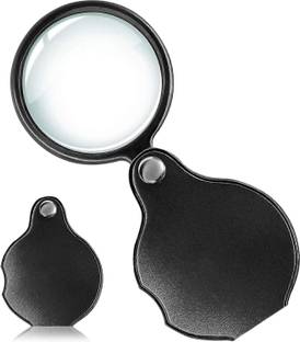 Justakeit Small Magnifying Glass for Kids Senior Pocket Magnifier Reading Close Work 10mm Pocket Magnifier Glass