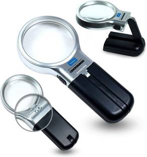 FreshDcart 3 in 1 Portable Magnifying Lens 3X High-Powered Magnification 3X Portable Magnifying Lens