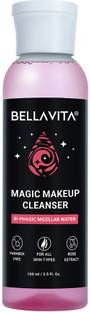 BELLAVITA Micellar Water Makeup Remover 100ml | Removes Waterproof Makeup Dual Action Makeup Remover