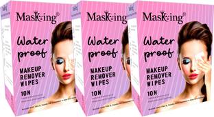 MasKing Waterproof Makeup Remover Wipe, Cleansing Wipes, Hydrate Skin, Suitable All Skin Makeup Remover