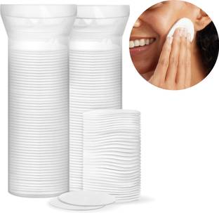 Multibrite 80 Pcs Cotton Pads For Skin Cleaning Eye and Face Makeup and Nail Polish Removal Makeup Remover